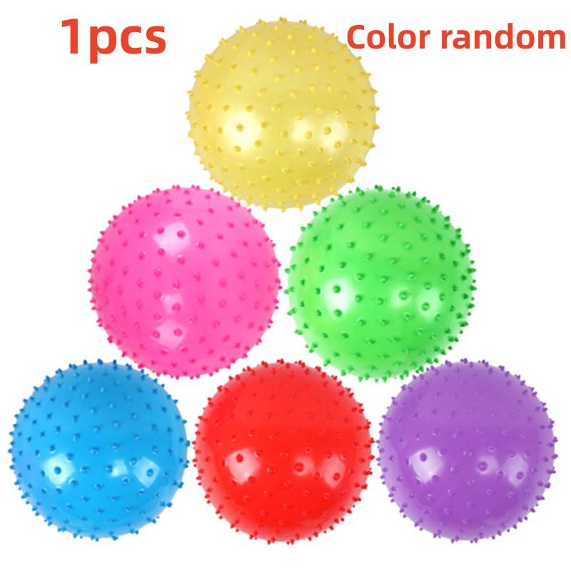 1-5pcs 16cm Fun Games Kids Inflatable Ball Rubber Toy Baby Cartoon Thorn Large Balloon Developmental Children Massage Toys Balls