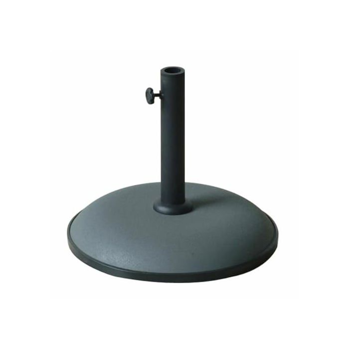 Round Cement Parasol Base - MARBUENO SUMMER - 41.5x35 Cm - 15 Kg - Grey - Compatible Ø30/35/38 Mm
