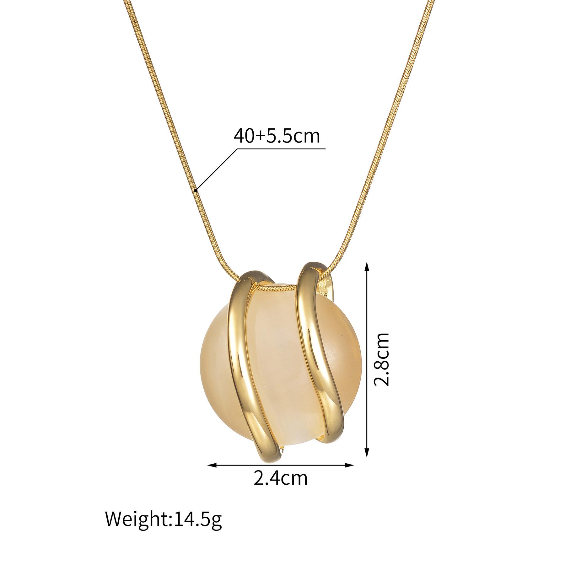 

Atoztide Hot Sell Classic Necklace Earring Jewelry Set for Women Stainless Steel Gold Color Wrap Round Pendant Set Daily Gift