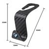 4 szt. Haki Organizer na Klucze Haczyki do Przechowywania na Tylne Siedzenie Samochodu z Włókna Węglowego do BMW E46 E85 E60 F10 E39 F30 E36 F20 E87 E90 E70 X3 X5