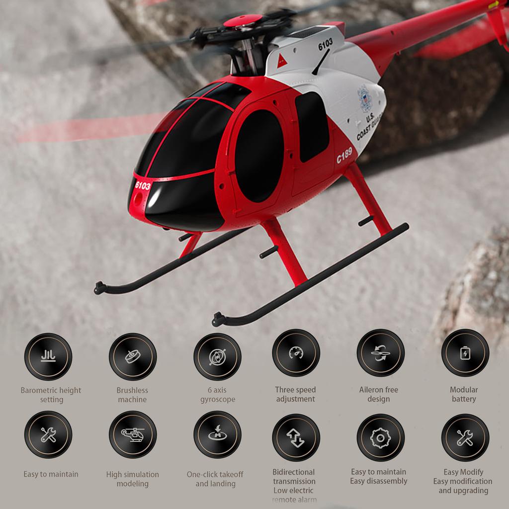 Remote Control Helicopter, 2.4G 4CH UAV 1:28 Fixed Height Single Blade Flybarless Remote Control Helicopter RTF with Optical Localization - Camou
