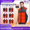 Unisex USB Heated Stand Collar Smart Heating Vest with Velvet Lining