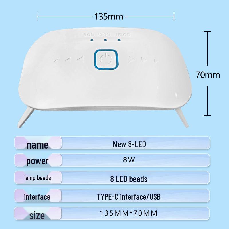 

Светодиодная лампа для ногтей, машина для фототерапии - Быстрая УФ-сушка и Ультрафиолетовый свет для пленки мобильного телефона