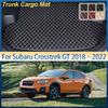 For Subaru Crosstrek XV GT 2018–2022 Leather Car Trunk Mat Anti-dirty Storage Liner Rug Cushion Boot Pad Carpet Auto Accessories