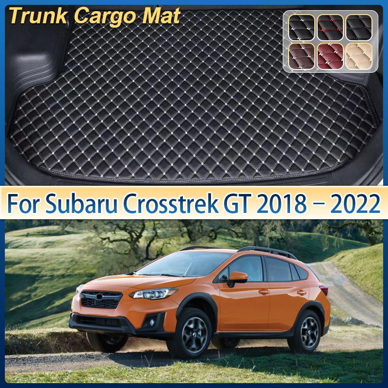 For Subaru Crosstrek XV GT 2018–2022 Leather Car Trunk Mat Anti-dirty Storage Liner Rug Cushion Boot Pad Carpet Auto Accessories