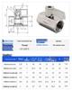 Mini Ball Valve 304 Stainless Steel, Internal/External Thread, 6/4 Points