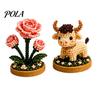 12 Tierkreiszeichen Perlen Bastelset, DIY Perlen Garten Set, 3D Perlen Astrologie Blume Set mit Vorsortierten Perlen Werkzeugen, Perlen Bastelprojekt für Anfänger