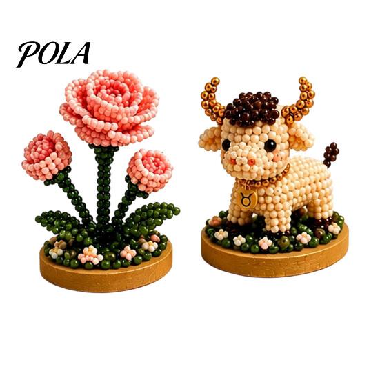 12 Tierkreiszeichen Perlen Bastelset, DIY Perlen Garten Set, 3D Perlen Astrologie Blume Set mit Vorsortierten Perlen Werkzeugen, Perlen Bastelprojekt für Anfänger