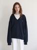 VERTNEUF Deep V-Neck Fleece-Lined Sweatshirt (2 Colors)