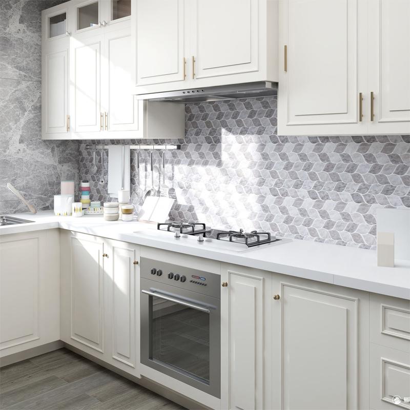 3D PVC samolepka na zeď Samolepka na mramorové dlaždice Samolepící Vodotěsná Kuchyň Koupelna Domácí Dekor 30 cm X 30 cm