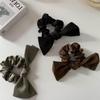 New Arrivals Open Run Ribbon scRunchie Half Bun Ballet Core