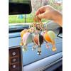 Phone Straps  Air Balloon Diy Keychain Leather Versatile Car Key Ring Handmade Ins Keychain Lanyard Bag Charms