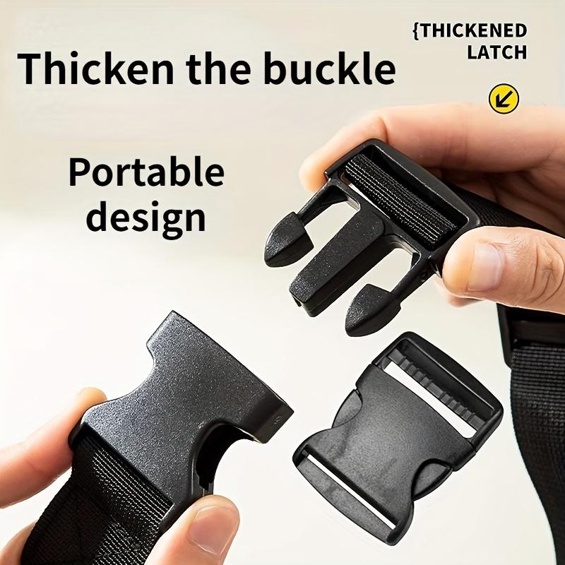 1pc Adjustable Bungee Cord, Black, Buckle Closure, Stretchable Strap, Durable Car Tying Rope, Home Improvement, Material Handling, Bundling Band