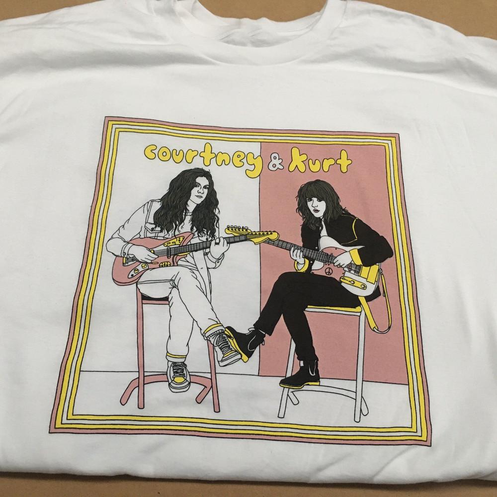 Футболка Courtney Barnett и Kurt Vile Хлопковая футболка Размер S-4XL CO562 Унисекс футболка S