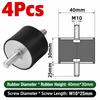 M3 M4 M5 M6 M8 M10 Silentblock Bobbin Mount Male Thread Shock Absorber  for Marine Automotive Use