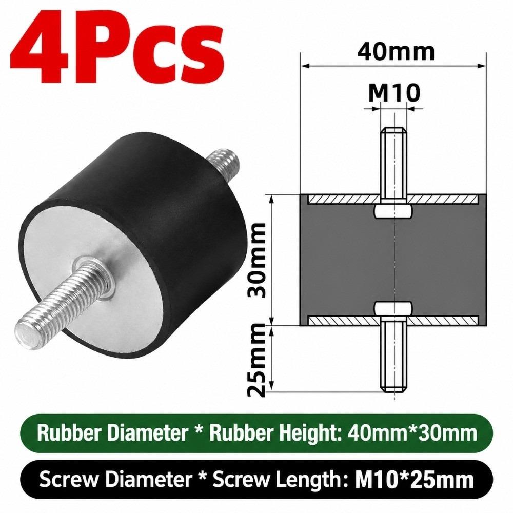 M3 M4 M5 M6 M8 M10 Silentblock Bobbin Mount Male Thread Shock Absorber for Marine Automotive Use