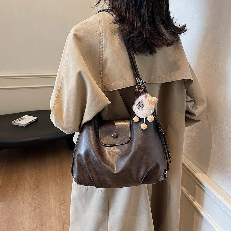 Multifunctional Large-capacity Bag Women's Autumn and Winter New Shoulder Bag Retro Messenger Bag Commuter Backpack