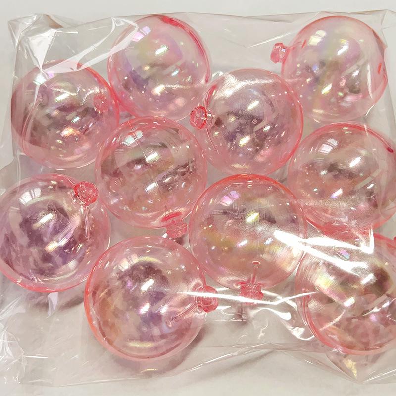 Gold, Silver, and Iridescent Ball Cake Toppers - Baking, Birthday, Dessert Decoration Set