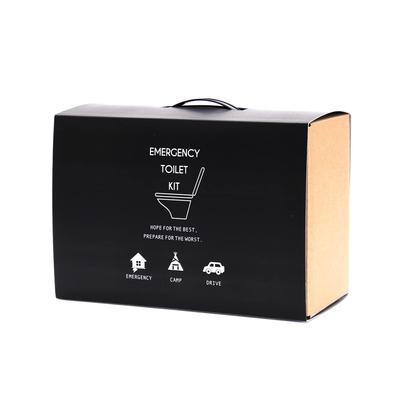 Toyo Case Emergency Toilet Kit, Cardboard, Includes Portable Toilet, 10-Use Kit, ETK-02