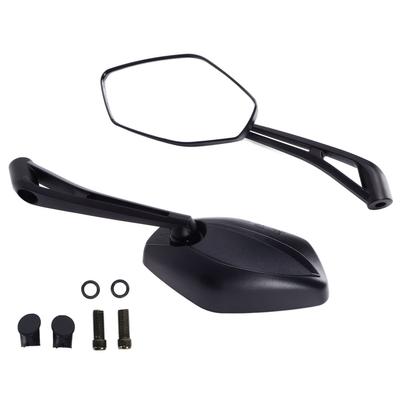 2pcs Left Right Motorcycle Convex Rear View Mirror Black Side Mirror Replacement for SUZUKI GSXS750