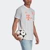 Adidas Fc Bayern Letter Print Short Sleeve Football Shirt 20-21 Season Player Version Men Tops Grey FR4021