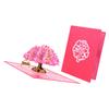 3D Pop-Up Herzbaum Karte für Geburtstagsfeiern Valentinstags Grußkarte mit Umschlag Party Einladungskarte