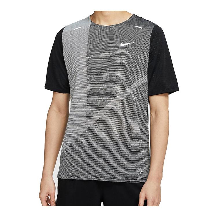 Nike Rise 365 Future Fast Running Short Sleeve Black Gray Blackgray Men's CJ5689-010