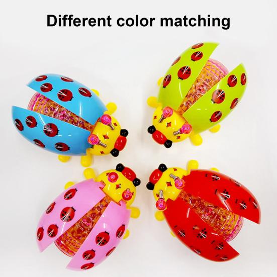 Electric Ladybug Toys Gentle Music Corrosion Resistant Broken-proof Brain Development Educational Ladybug Toy for Kids