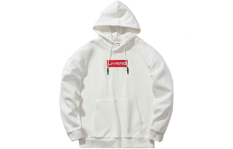 Li Ning Fleece Lined Thermal Long Sleeved Sweatshirt Unisex Ivory AWDQD06-1 XXXL