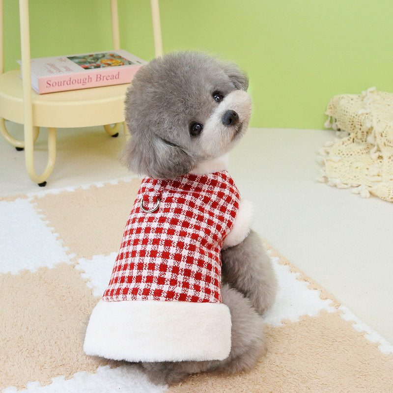 Linen cotton coat for small dogs, winter coat, warm, thick and windproof, suitable for Teddy, Bichon, pets, cats
