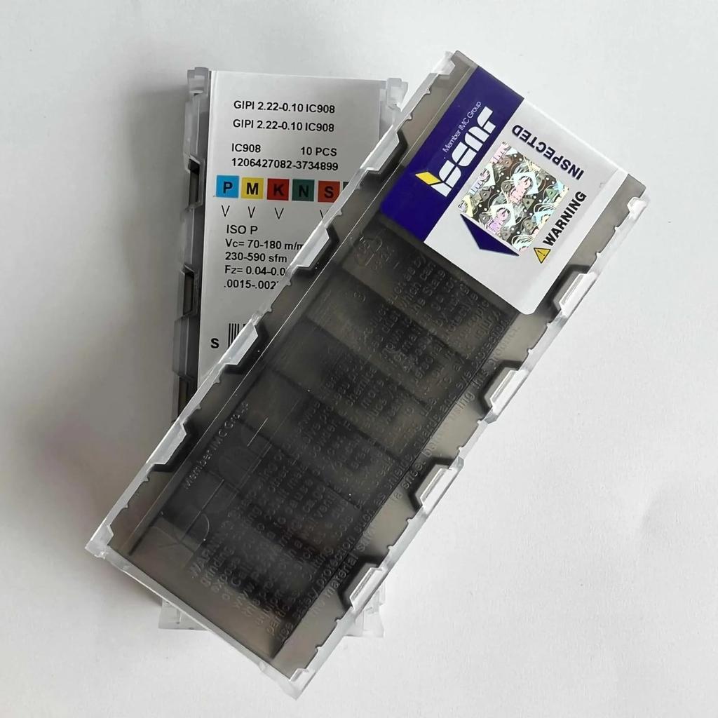 ISCAR / GIPI2.22-0.10 IC908  /Industrial indexable Carbide Inserts 10 PCS