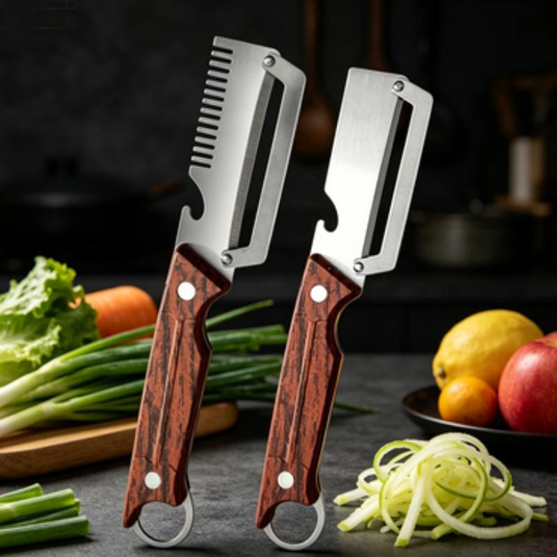 2PCS Multifunctional Vegetable Peeler Stainless Steel Peeler for Kitchen Fruit Pineapple Veggie Specialized Peeler Kitchen Tool