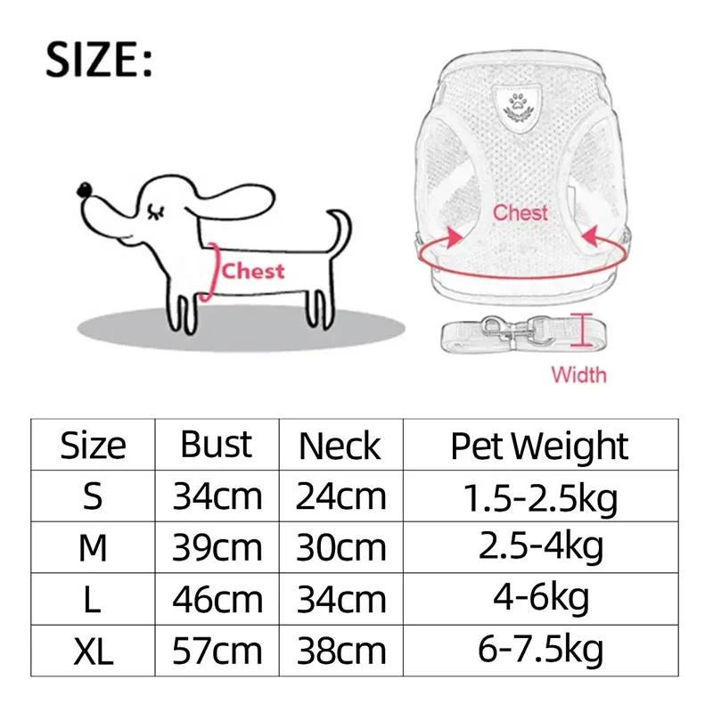 Kattsele Väst Promenadkoppel Koppel För Valphundar Halsband Polyester Justerbar Mesh Hundsele För Små Medelstora Husdjurstillbehör
