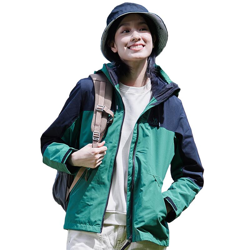 Camel Unisex 3-in-1 Waterproof & Warm Fleece Lined Hiking Jacket