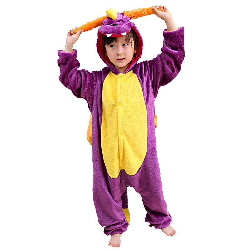 

Унисекс Взрослый Дракон Животное Кигуруми Пижама Косплей Маскарадный костюм Одежда для сна For Kids,110cm