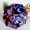 Fnaf Character Collage Umbrella Folding Umbrella, Automatic Umbrella 8-Frame for Travel, Camping Use Gift for Halloween Christmas