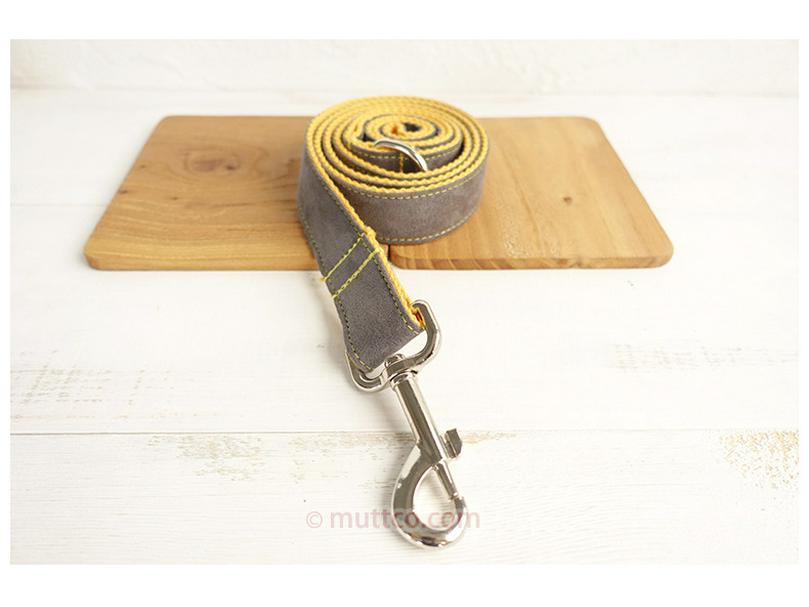 Maßgefertigte graue Hundeleine - Kreatives Design zum Spazierengehen