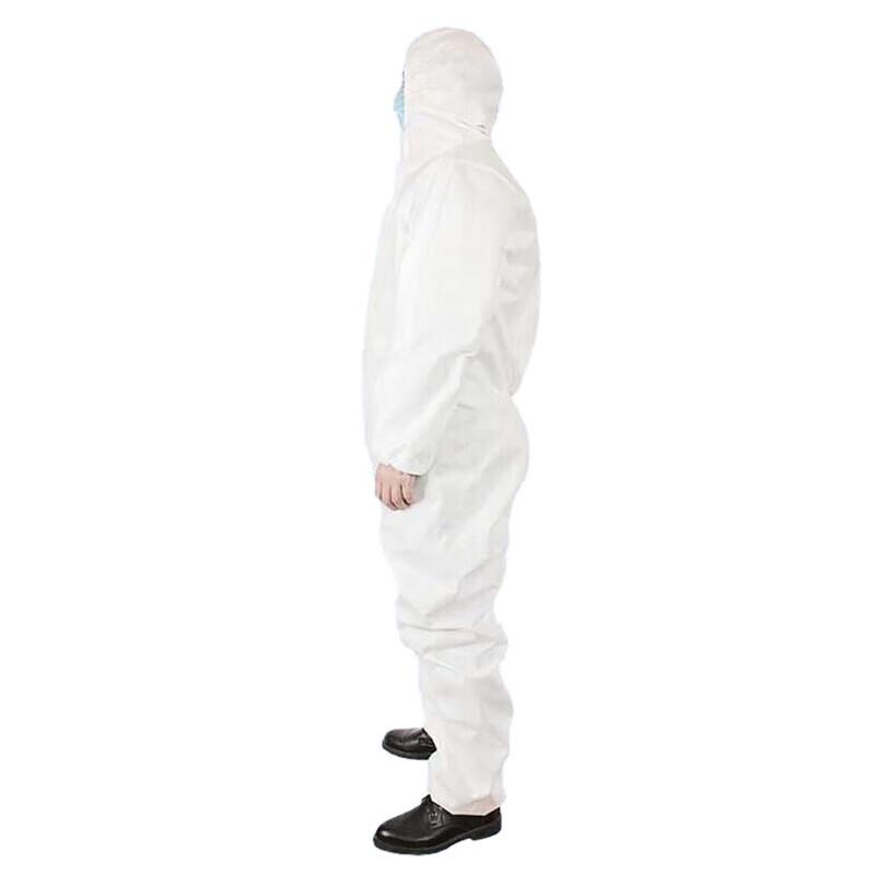 Disposable Hooded Protective Suit with Shoe Covers