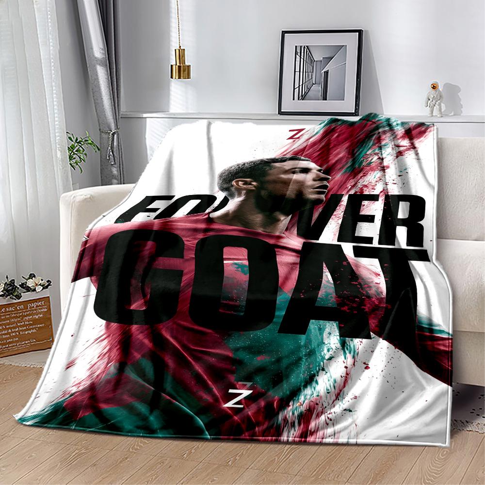 Cr7: Football Legend Blanket Soft & Cozy Suitable for Couch Chair Seaside for All Occasions Warmthful Decor Perfect Gift for Relatives and Friends