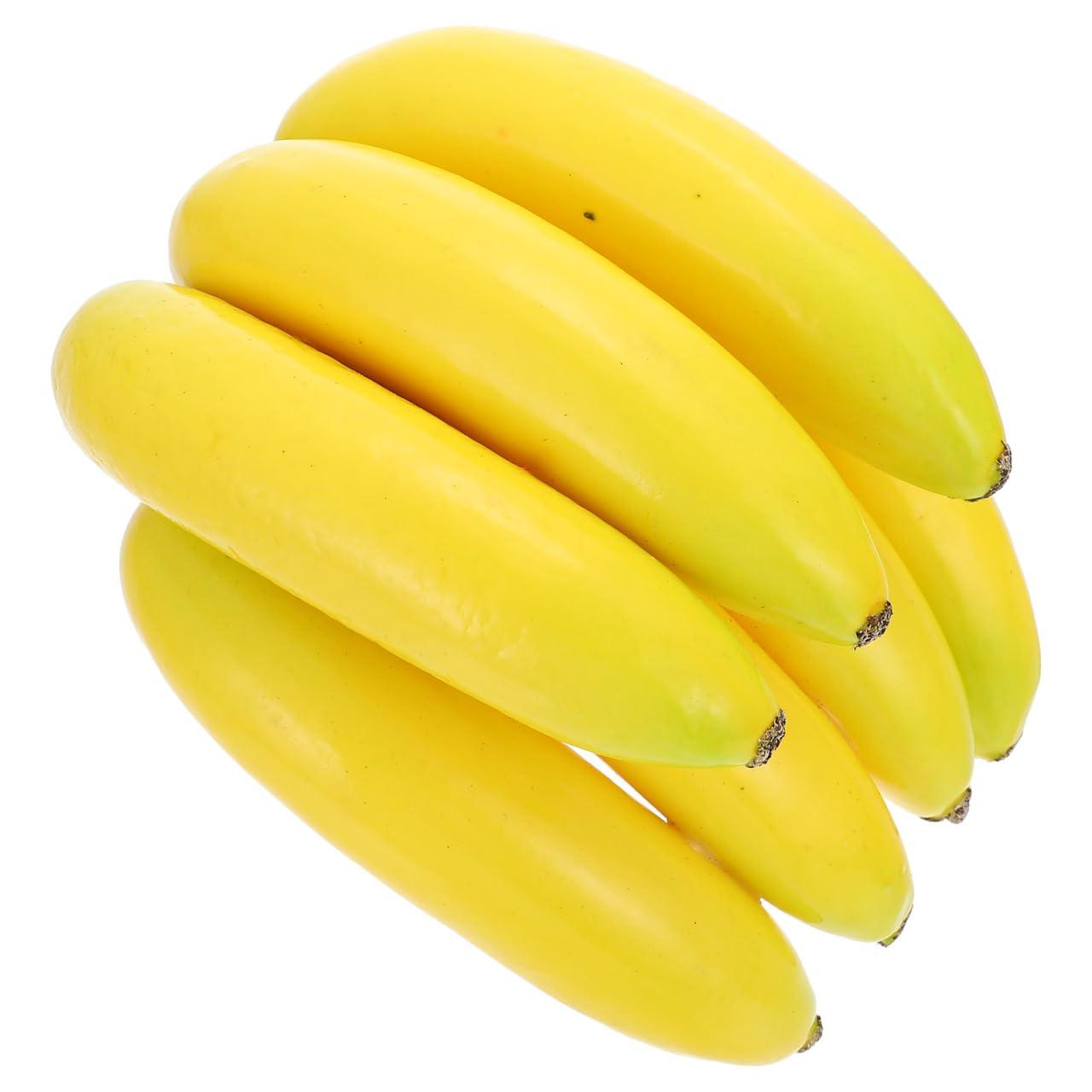 

OUNONA Banana Fruit Realistic Fake Fruit Food Ingredient Photography Interior Cooking Class Model, Ornament, Ornament, Figurine, Object, Display,