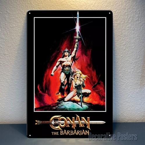 Conan The Barbarian Arnold Schwarzenegger Movie Metal Poster - Tin Sign 20x30cm 20X30CM