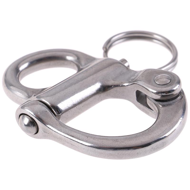 316 Stainless Steel Rigging Sailing Fixed Bail Snap Shackle Yacht Outdoor Living