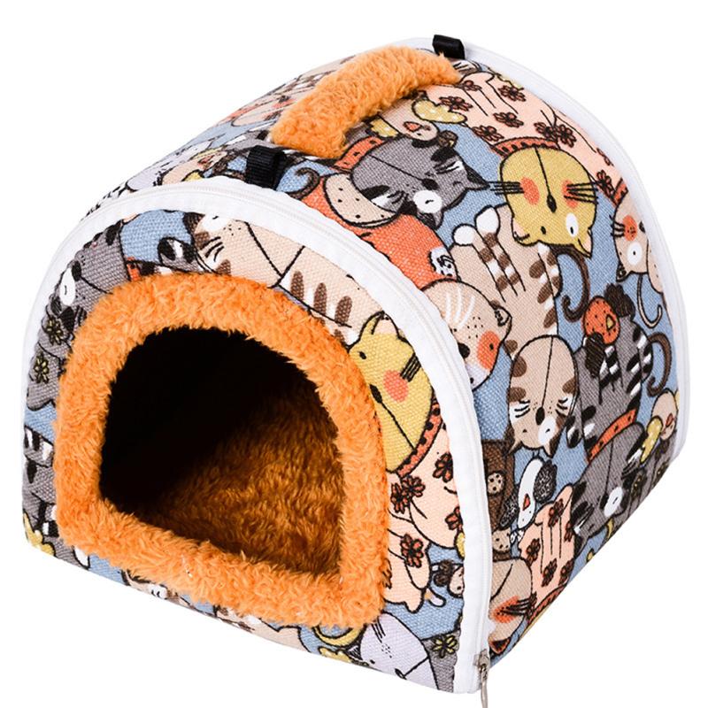 Kleines Haustiernest aus Stoff für Chinchilla, Hamster, Igel, Meerschweinchen