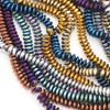 Handmade Nano-Plated Black Bile Beads: Round Electroplated DIY Jewelry Accessories