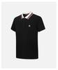 100% Cotton Men's Short Sleeve Polo Shirt with Color Contrast and Embroidery