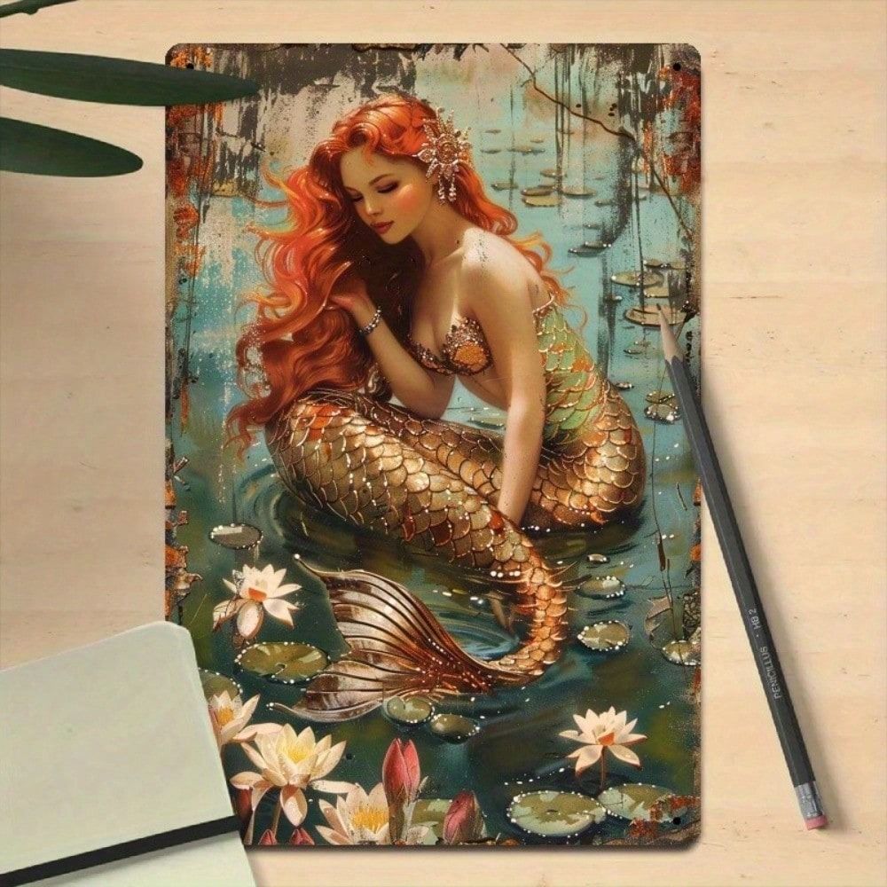 Vintage Metallschild Kunst 20x30cm Blechbild Wanddekor
