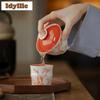 150ml Hand-painted Underglaze Color Bamboo Gaiwan Zen Tea Tureen Tea Bowl With Lid Kit Tea Making Cover Bowl Tea Services Gift