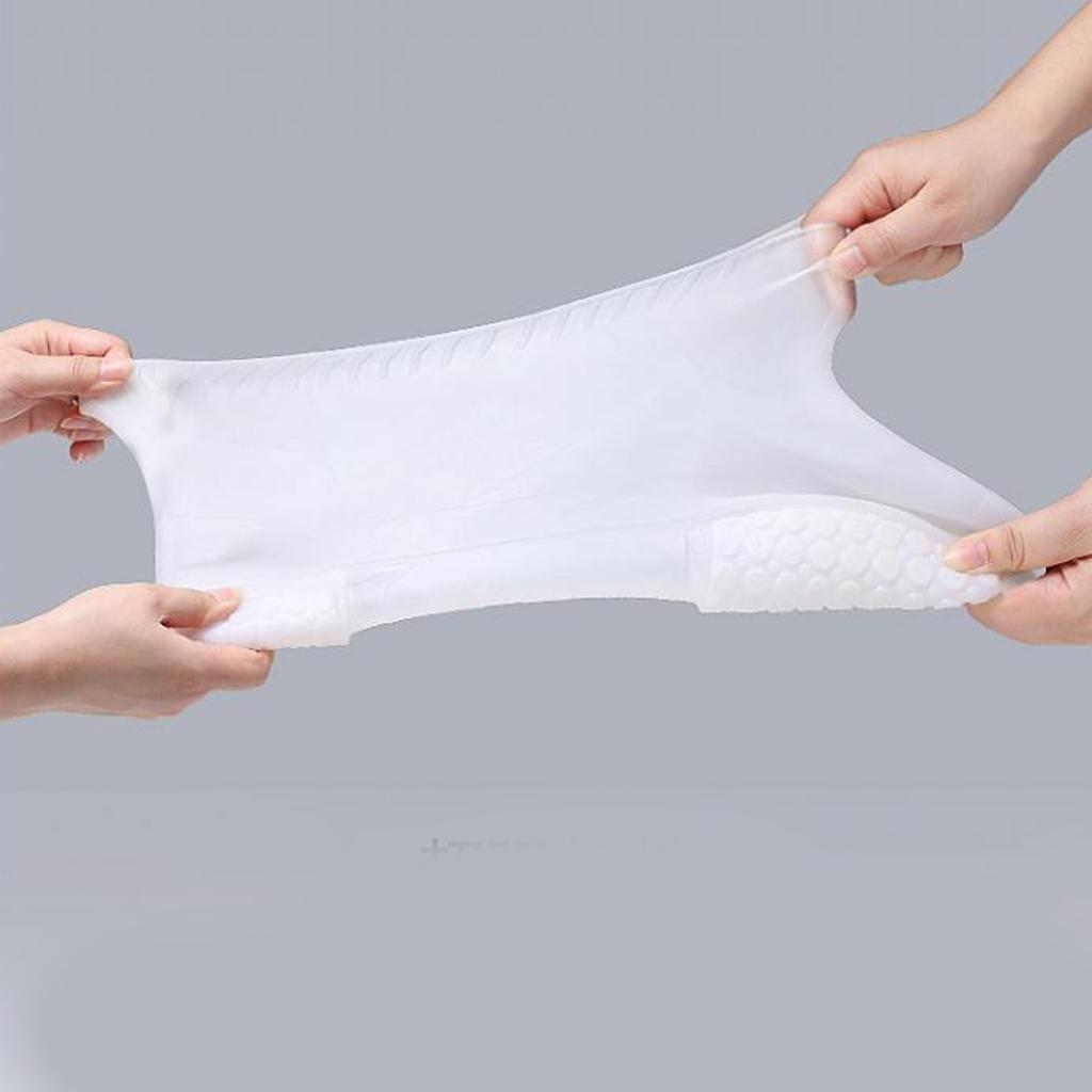 Rain Shoe Covers Waterproof Dustproof Reusable Overshoes Thickened Silicone Shoe Covers for Women