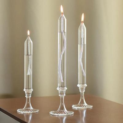 Transparenter Glas Kerzenständer Lampe Rauchlos Einfache Öllampe Kerzenständer Glas Nordisch Transparente Kerzenständer Ornamente Zuhause