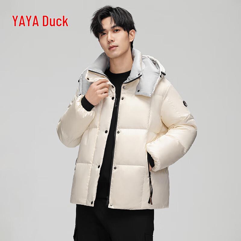 YAYA Men's Hooded Winter Down Puffer Jacket